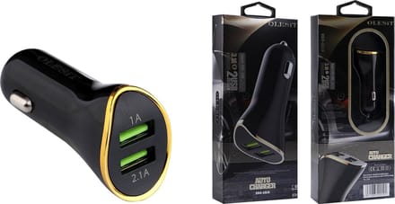 Olesit 3.1A OA1 Autolader - Oplader - 2 USB poorten met bescherming tegen overbelading & overhitting - Zwart