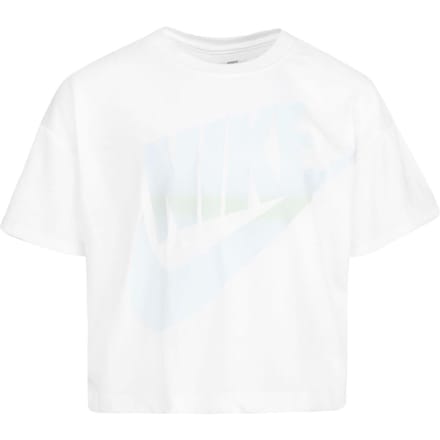 Nike Meisjes Futura Gradient Boxy T-Shirt (Wit)