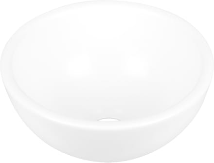 Differnz Ruz waskom - keramiek - Ø 25 x 11.5 cm - mat wit