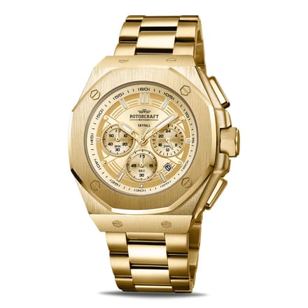 Rotorcraft - Heren Horloge Skyfall RC6507 Chrono - Goud