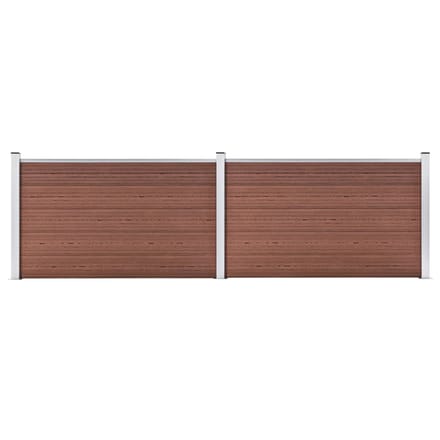 vidaXL - Schutting - 353x106 - cm - HKC - bruin