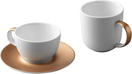 GEM 3-delige koffie- en theeset wit - Wit -
