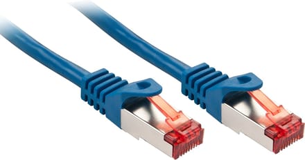 LINDY 47355 RJ45 Netwerkkabel, patchkabel CAT 6 S/FTP 3.00 m Blauw Vergulde steekcontacten, Afgeschermd 1 stuk(s)