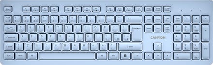 Canyon HKB-W01 - Draadloos Toetsenbord - UK/US Indeling - AAA - Blauw