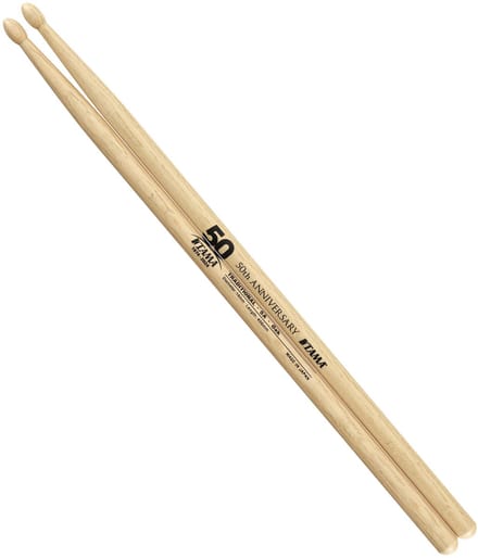 Tama Oak Sticks 5A TAMA 50th Anniversary Logo - Drumsticks