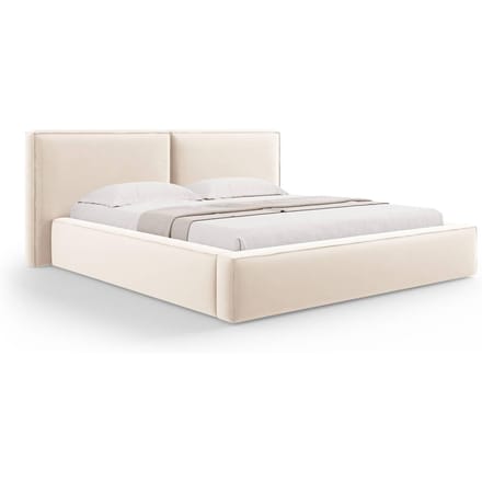 Bedframe Jodie met opbergruimte velvet 180 x 200 cm | Micadoni