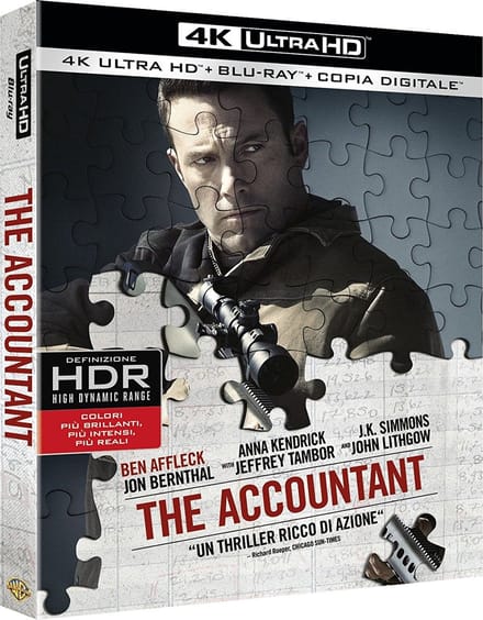 Warner Bros The Accountant Blu-ray Engels, Italiaans