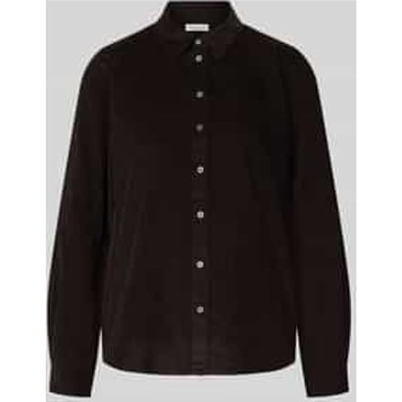 Regular fit overhemdblouse van een mix van katoen en lyocell