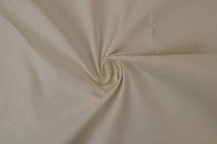 12 meter brandvertragende katoen stof - Gebroken wit - 300cm breed
