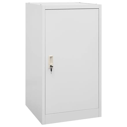 vidaXL - Zadelkast - 53x53x105 - cm - staal - lichtgrijs