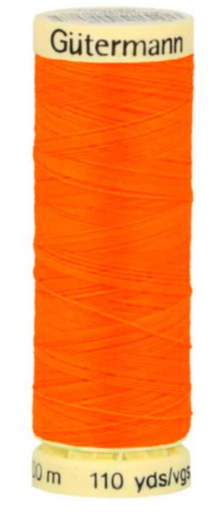 Gutermann polyester garen 100 meter - neon oranje - naaigaren - col 3871