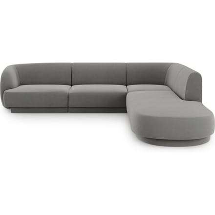 6-zits hoekbank Miley rechts velvet | Micadoni Limited Edition