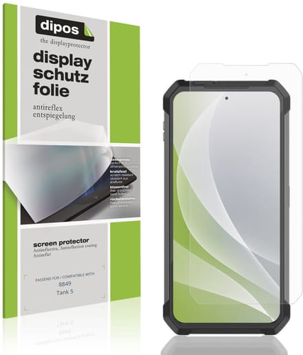 dipos – 4x Matte Beschermfolie geschikt voor 8849 Tank 5 | Krasbestendige & antireflecterende Screenprotector Ultra-Thin