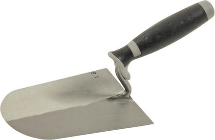 Stukadoorstroffel - Super Prof - rond S-hals 180 mm RVS met Softgreep