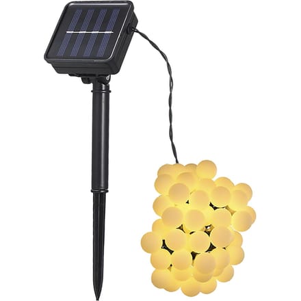 Tomshine Solar Powered 50 LED's String Light IP44 Waterbestendige Buiten Hangende Fairy Lights Huis warm light beige