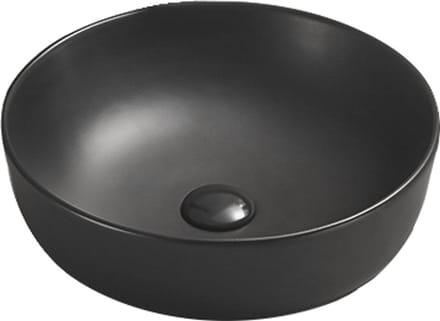 Mexen Lana opbouwwastafel 41 x 41 cm, zwarte mat - 22234185