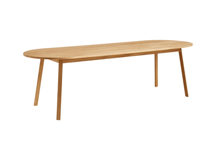 HAY - Triangle Leg Tafel rechthoekig - eiken geolied - 250 x 85 cm - bruin