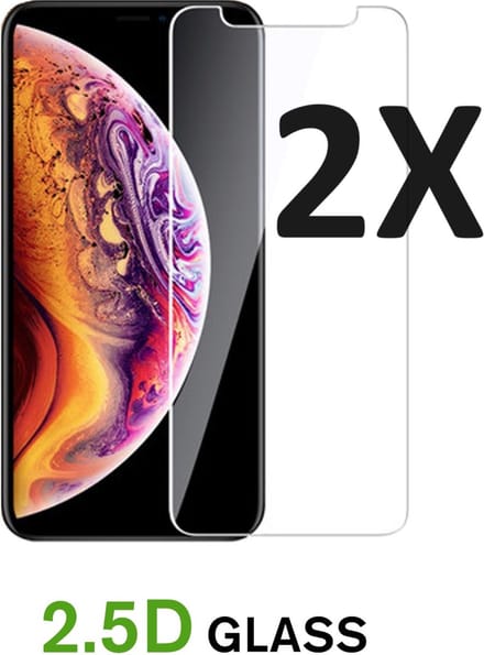 Screenprotector Geschikt voor Apple iPhone 11 pro Max 2x Transparant gehard glas