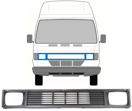 Grill voor Mercedes T1 207-410 1977-1995