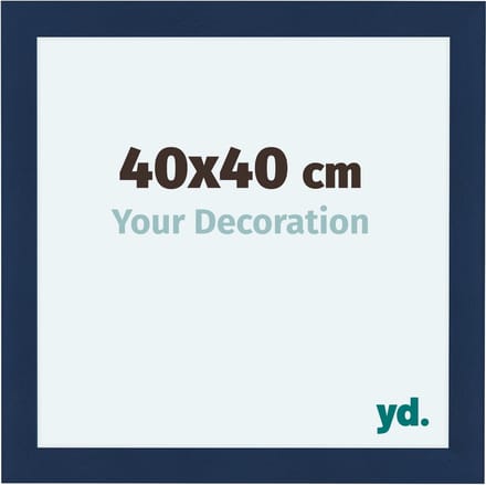 Your Decoration - Fotolijst 40x40 cm - MDF - Donkerblauw Geveegd - Como