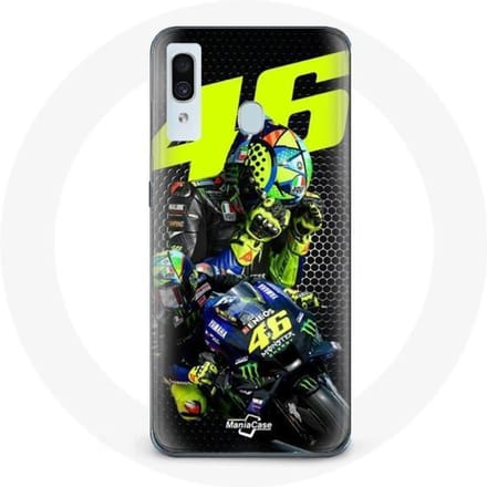 Case voor Samsung Galaxy A20 Valentino Rossi motoGP 46 Speed ​​Driver