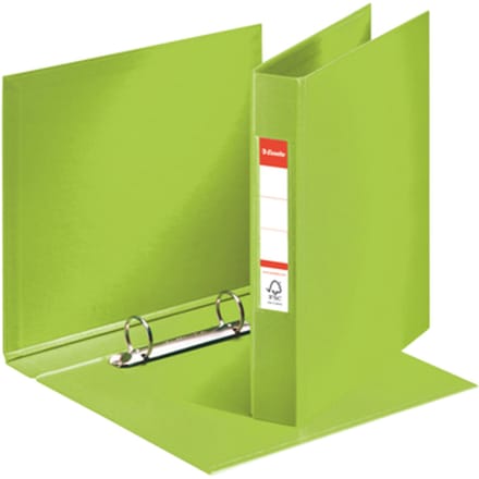 Esselte Duurzame Kartonnen 2-Rings Ringband voor A5 Documenten - 190 A4 Vel - Rugbreedte van 40mm - Groen