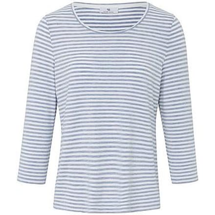 Shirt ronde hals en 3/4-mouwen Van Peter Hahn blauw