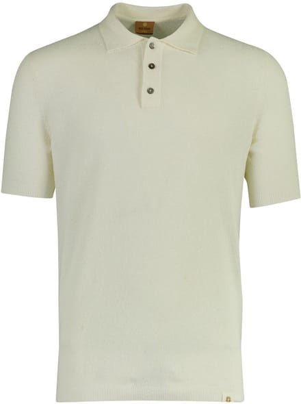 Mos Mosh poloshirt korte mouw creme