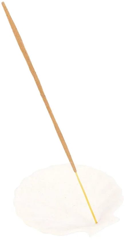 Something Different - Off White Scallop Shell Wierookhouder - Gebroken wit