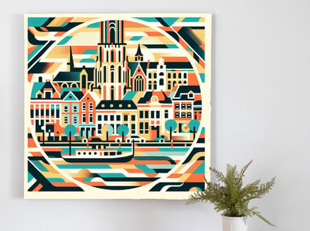 Kunstprint | Wanddecoratie | Dibond | 40 × 40 cm