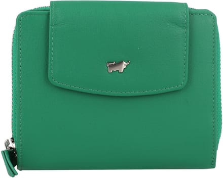 Braun Büffel Joy Portemonnee RFID-bescherming Leder 12 cm - Dames - Horizontaal - fern green