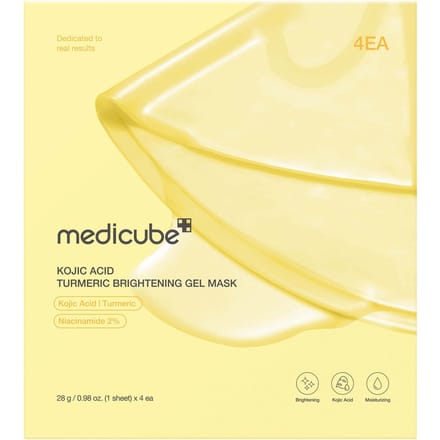 Medicube Kojic Acid Turmeric Brightening Gel Mask(28g*4Pcs)