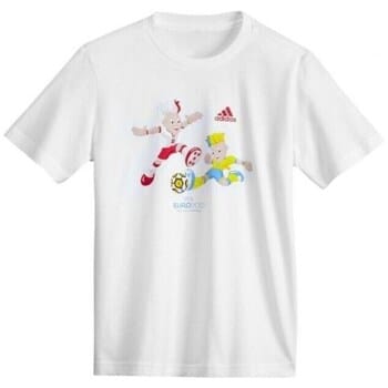T-shirt Korte Mouw adidas Euro Mascot Y
