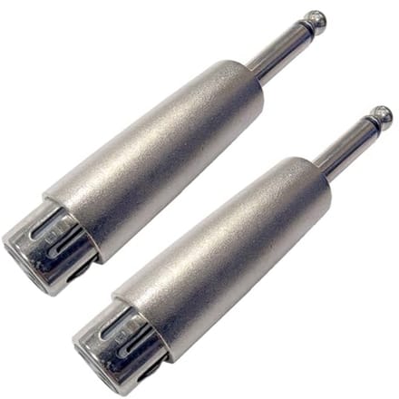 TRS naar XLR Adapter 6.35mm voor Hoofdtelefoon en Geluidsapparatuur