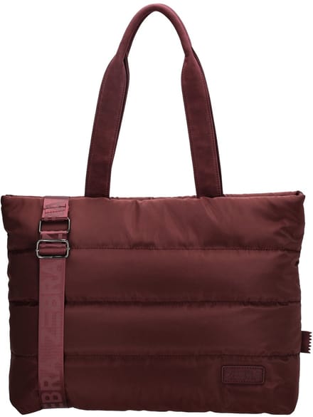 Zebra Trends Elske Shopper - 15,6" Laptoptas - Crossbody Schoudertas - Soft Puffer Tas - Bordeaux rood