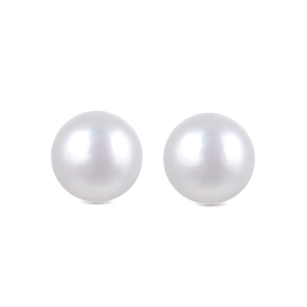 Luxenter Sterling zilveren 925 oorbellen met witte parel afgewerkt in 18K geelgoud - Basic