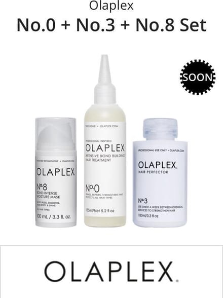 Olaplex No.0 + No.3 + No.8 Set