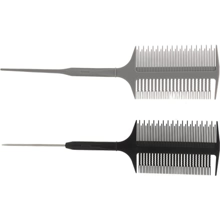 Highlight Kam Kleuren Dubbelzijdige Haarsectie Kam Kit voor Kapper Haarstyling gray