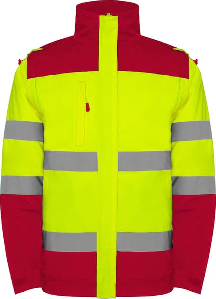 Technisch hoog zichtbaar / High Parka Parka Geel / Rood model Epsylon maat M