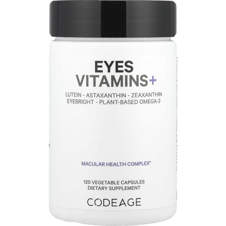 Vitamine+ pour la santé des yeux, Capsules végétales 120