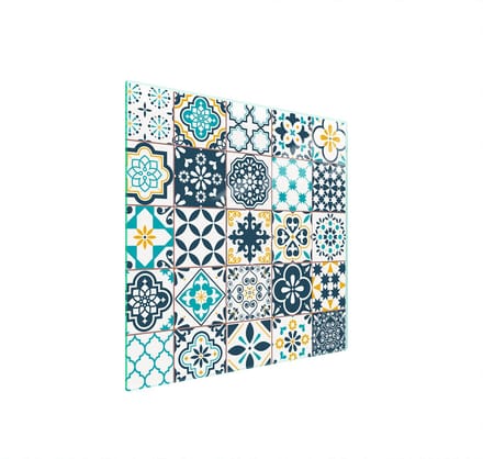 TMK ArtDeko - Glasbeschermplaat - 50x52 cm - Mozaïek