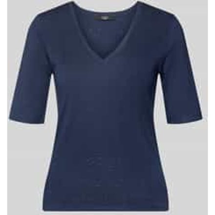 regular fit T-shirt van linnenmix model 'OPZIONE'