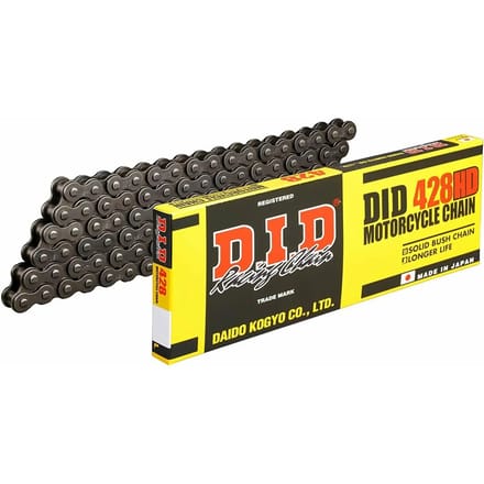 Motorfiets rolketting D.I.D 428Hd(B&B) X 124 Mail. Rj