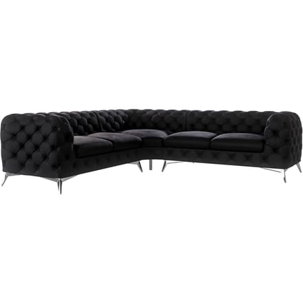 4-zitshoekbank Nora velvet | Ropez