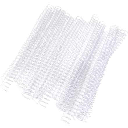 20 stuks 30-gaats losblad plastic bindringen spiraalringen voor A4-papier 19 mm transparant 19mm transparant