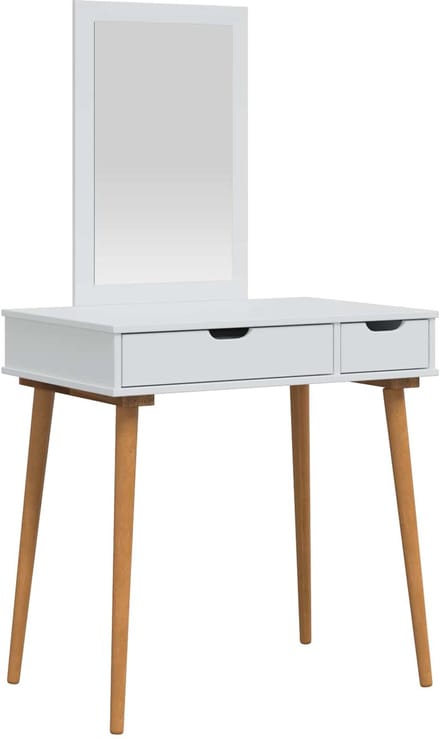 vidaXL - Kaptafelset - FAUSKE - 2 - st - Wit - 76 - x - 50 - x - 143 - cm