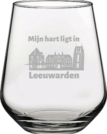 Gegraveerde Drinkglas 42,5cl Leeuwarden