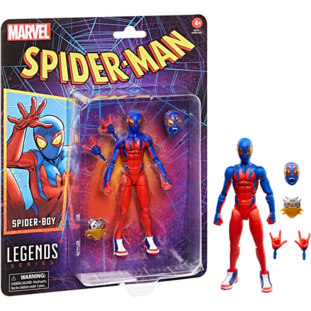 Marvel Legends Series Spider-Boy, Retro Comics Action Figure