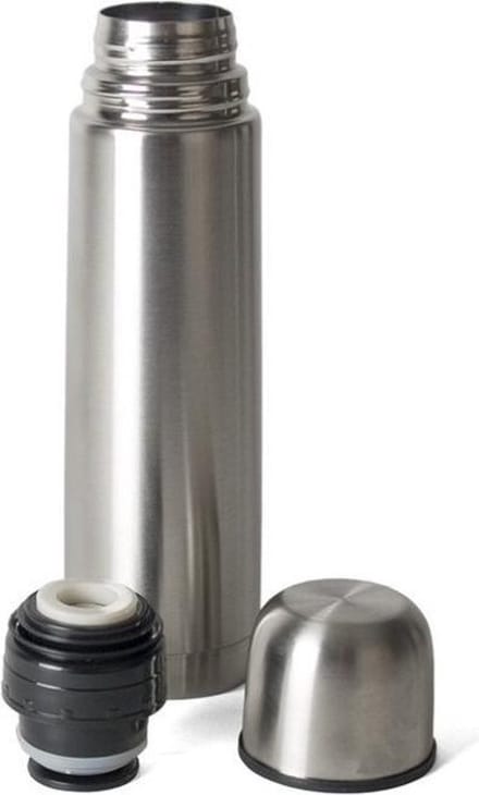 Gerimport Thermosfles - RVS - 350 ml - isoleerfles met dopbeker - zilverkleurig