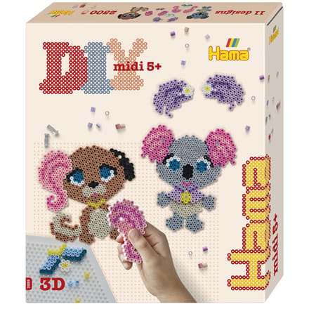 Hama - Strijkkralen - 2500 stuks 3D Dierensalon